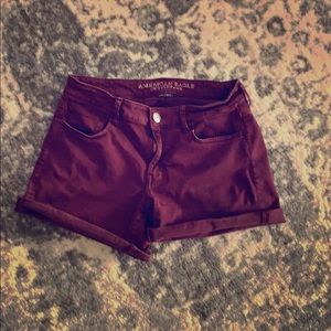 Red wine colored shorts